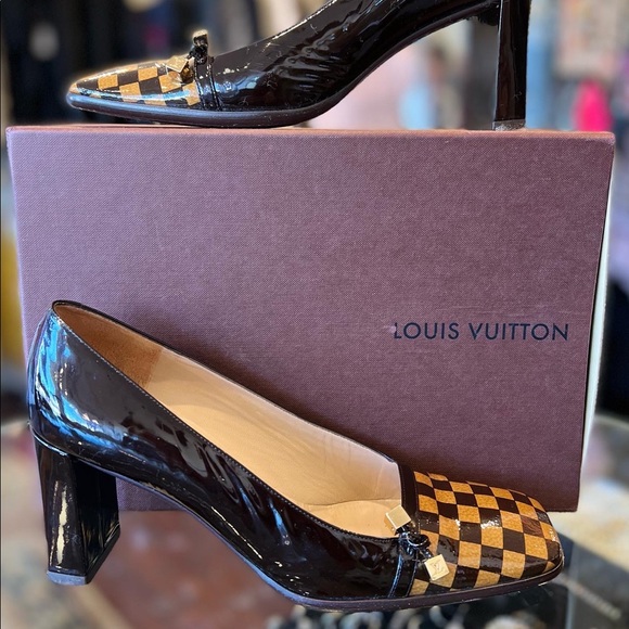 Louis Vuitton Damier patent pump - Picture 3 of 4
